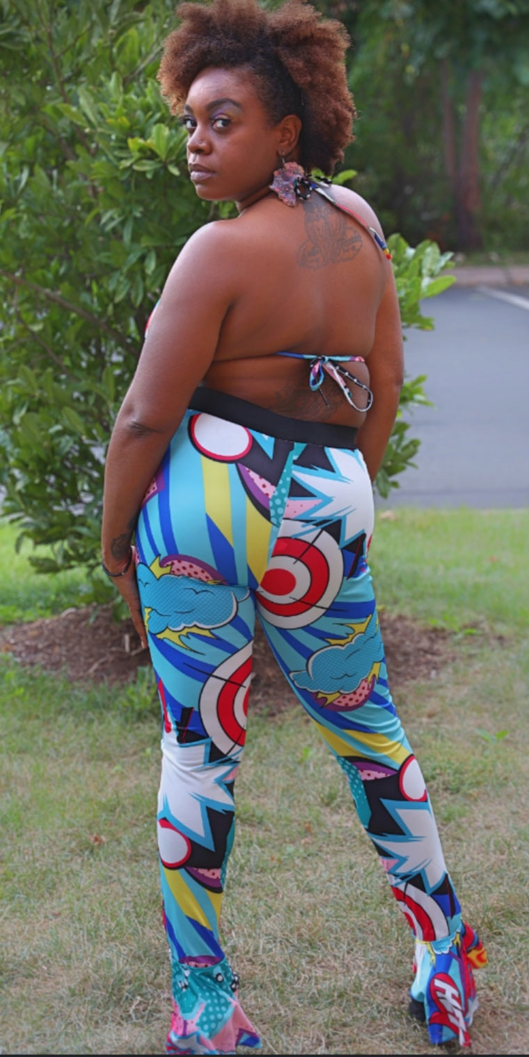 Halter & Flared Pants 2pc Set