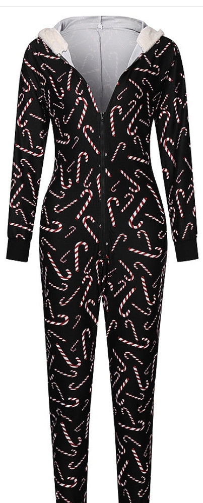 Candy Cane Onesie Pajamas