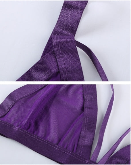 Purple Transparency Bra