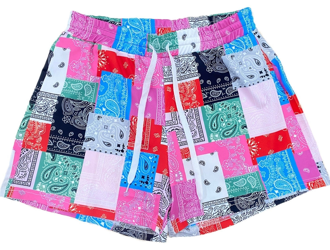 Bandana Print Shorts