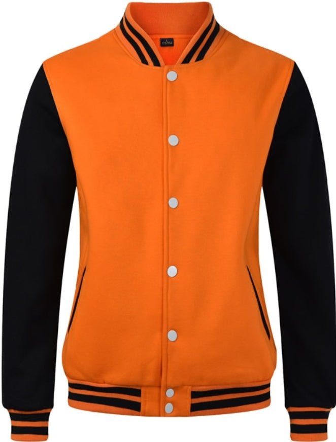 Orange Varsity Style Jacket
