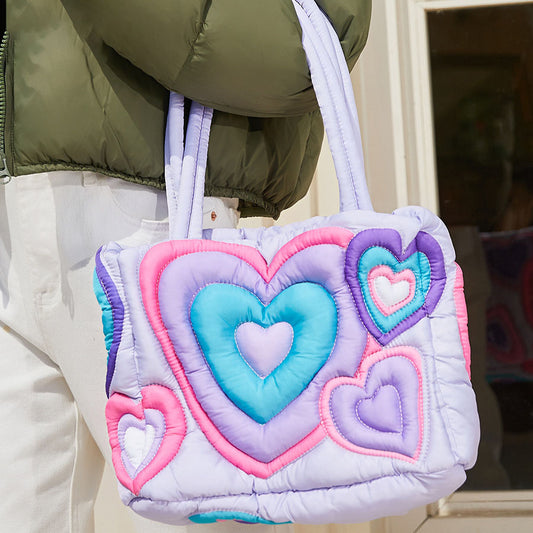 Heart Printed Handbag