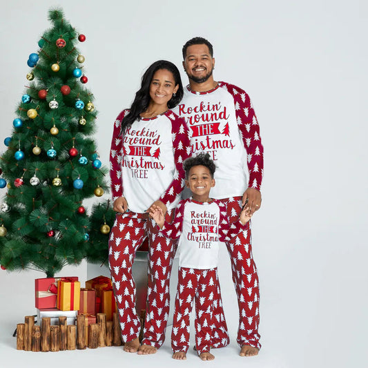 Family Christmas Tree Pajamas 2pc Set