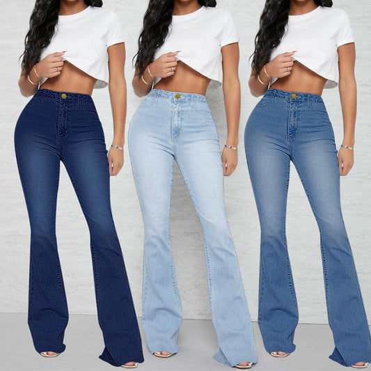 Bell Bottom High Waist Denim Jeans