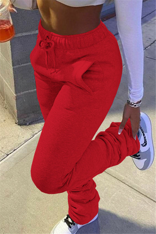 Pleated Bottom Sweatpants