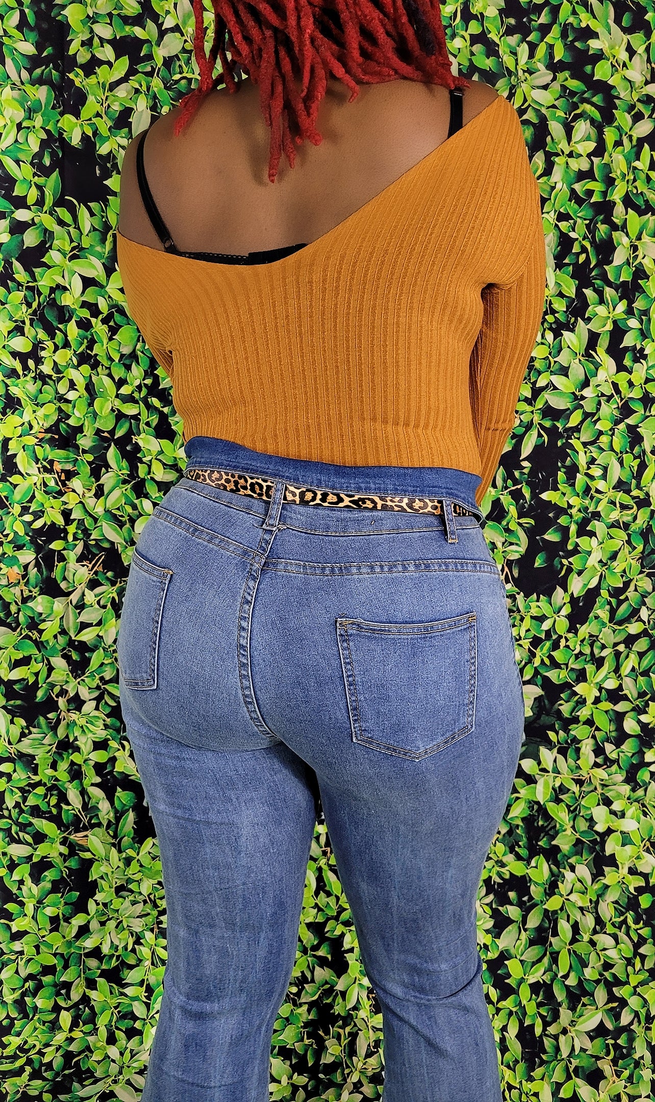 Vintage Mid Waist Stretchy Jeans