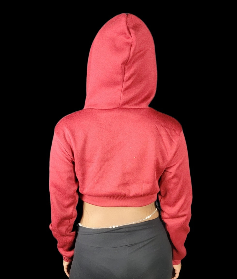 T Avenue Crop Hoodie