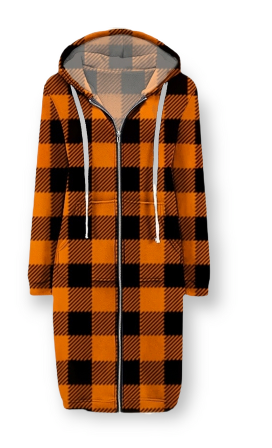 Orange Plaid Jacket