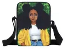 Black Girl Mini Messenger Bag