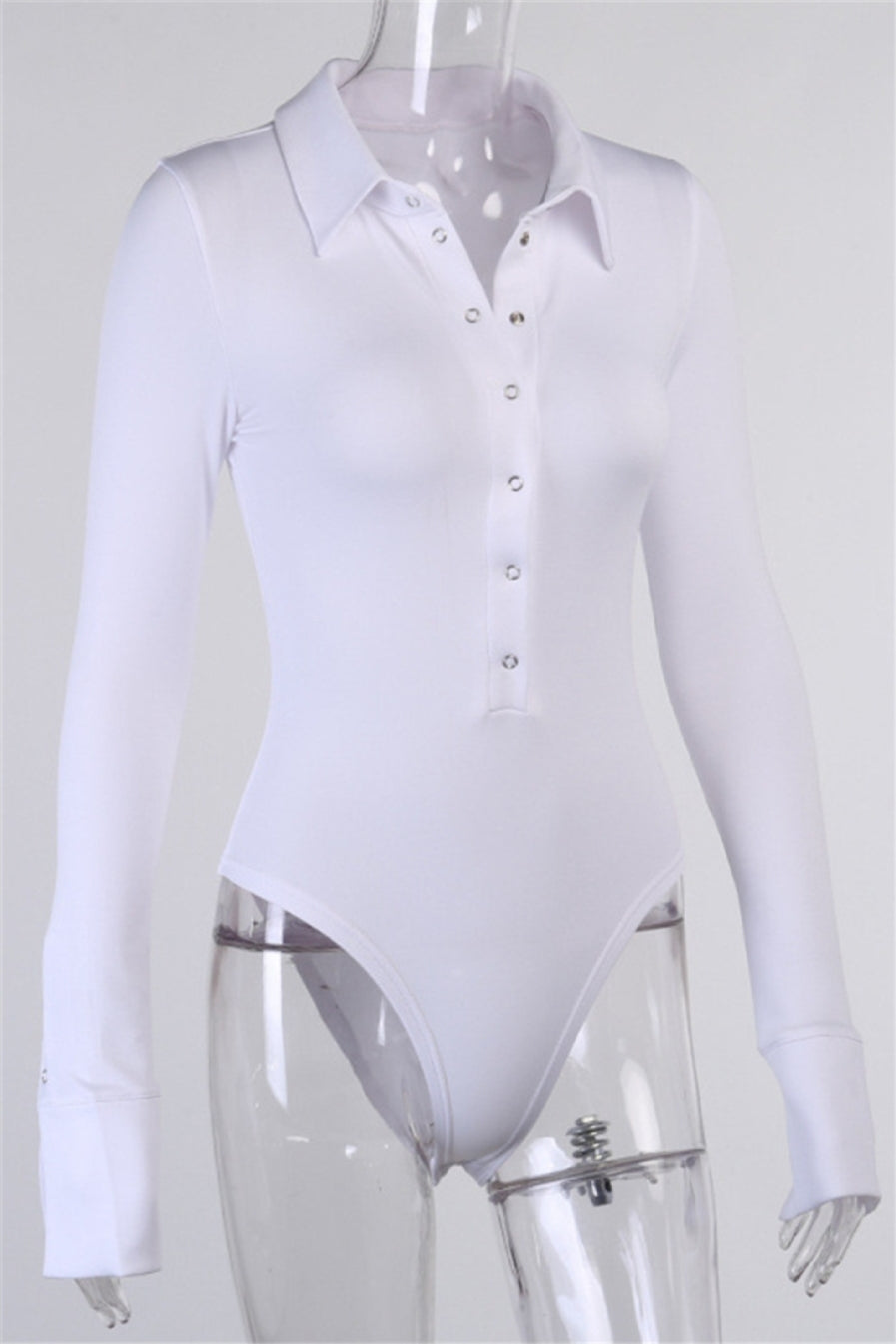 Long Sleeved Collar Bodysuit