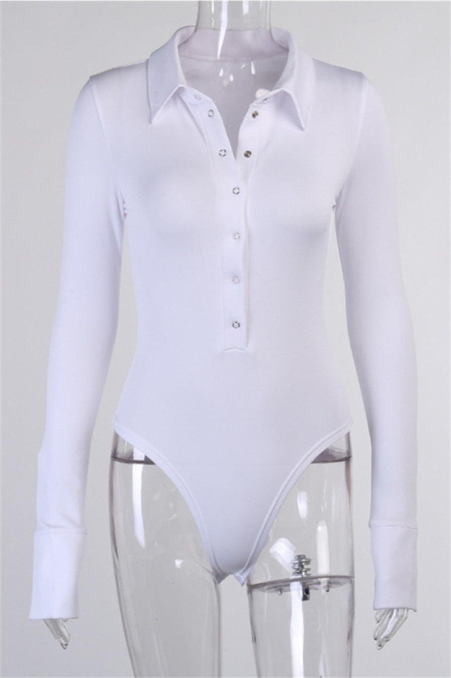 Long Sleeved Collar Bodysuit