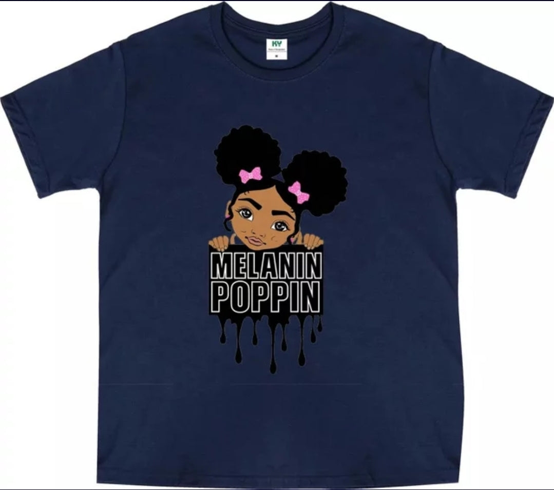 Melanin Poppin T-shirt