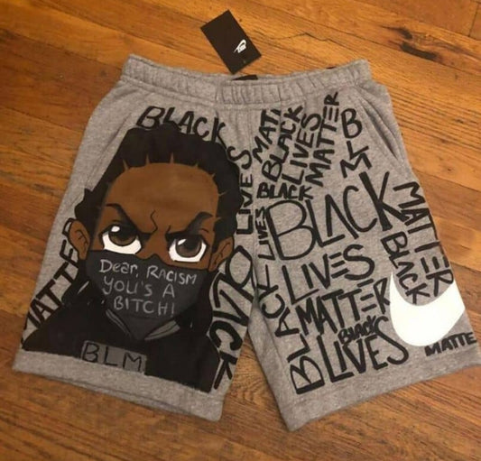 BLM Cartoon Shorts Docks