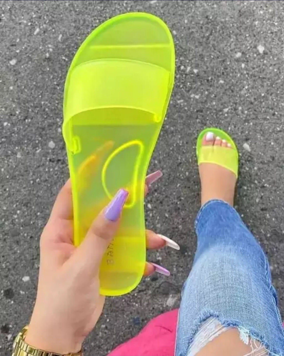 Fluorescent Sandals