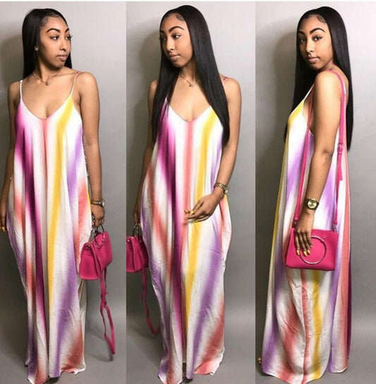 Tye Dye Dress with Pockets