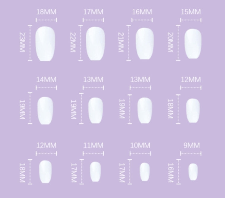 Blue Mog Press On Nails