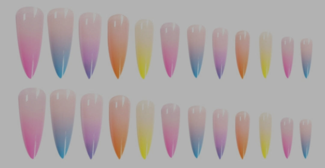 Pastel Gradient Press On Nails