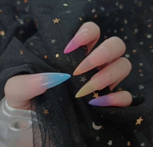 Pastel Gradient Press On Nails