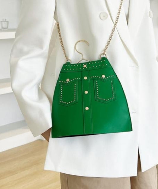 Button Skirt Handbag