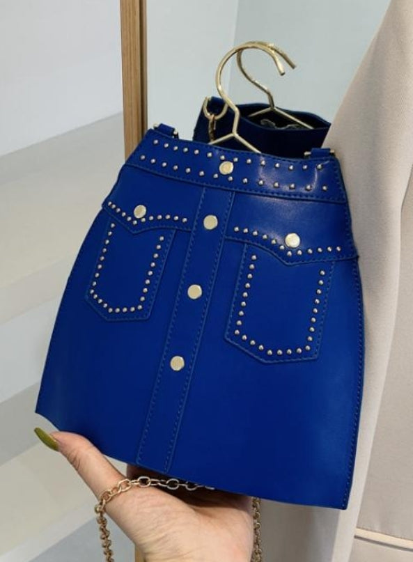 Button Skirt Handbag