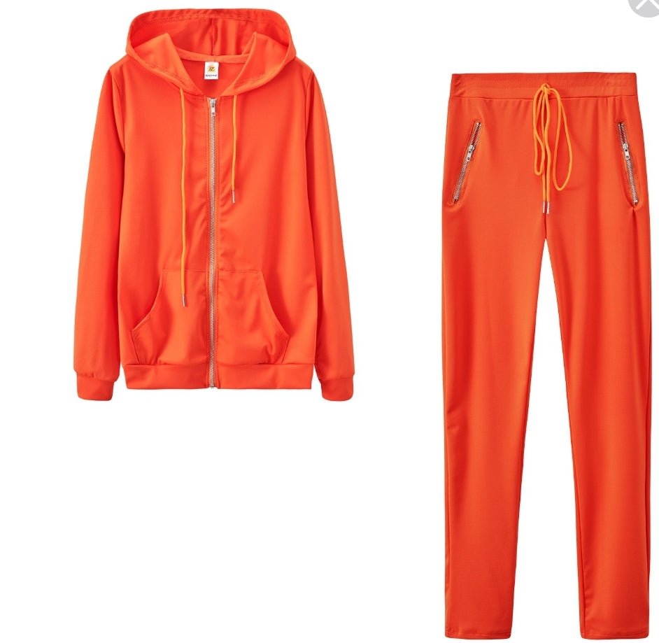 Casual Hoodie & Pant 2pc Set